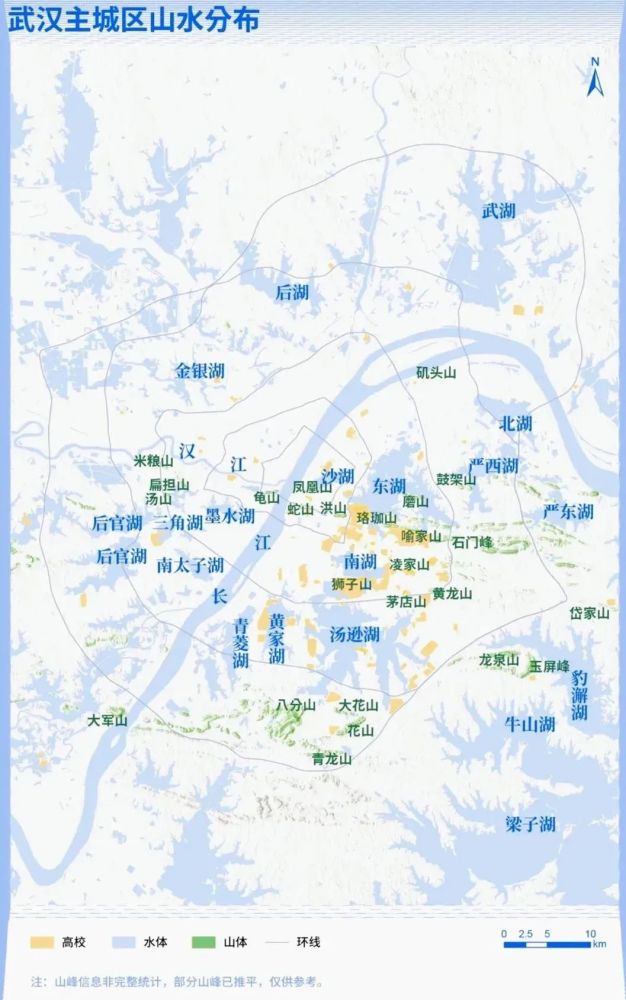 武汉的大学分布太不平衡了 旱的旱死涝的涝死