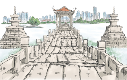 安平桥是泉州与广阔的南部沿海地区的陆运节点,为中国