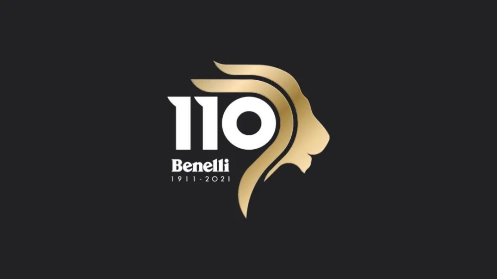 摩托车制造商贝纳利benelli110周年纪念logo