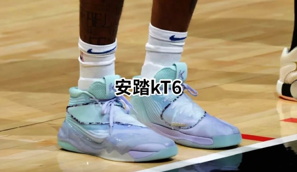 nba球星上脚:全城8白紫配色夺目,kt6行云流水配色炫彩