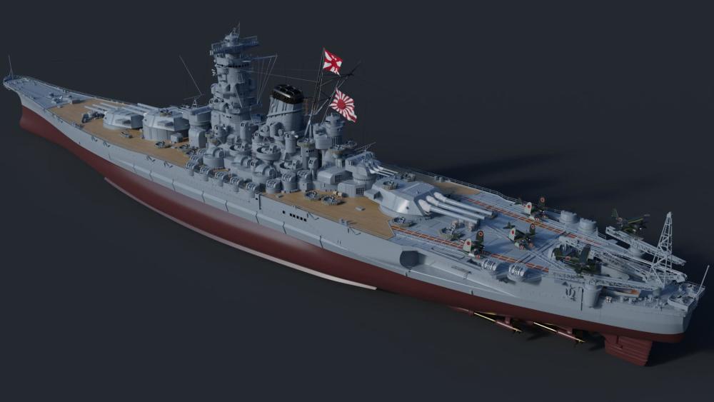 武藏号战列舰模型