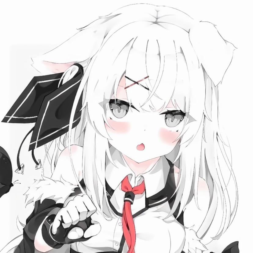(头像)超可爱白色系动漫女头像2