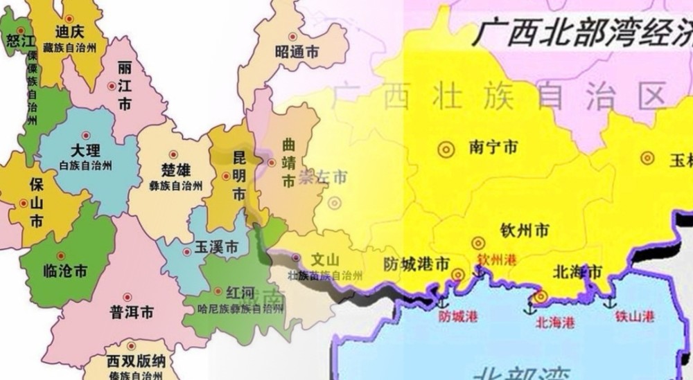 同为边疆的云南和广西谁更有发展潜力广西还能反超云南吗