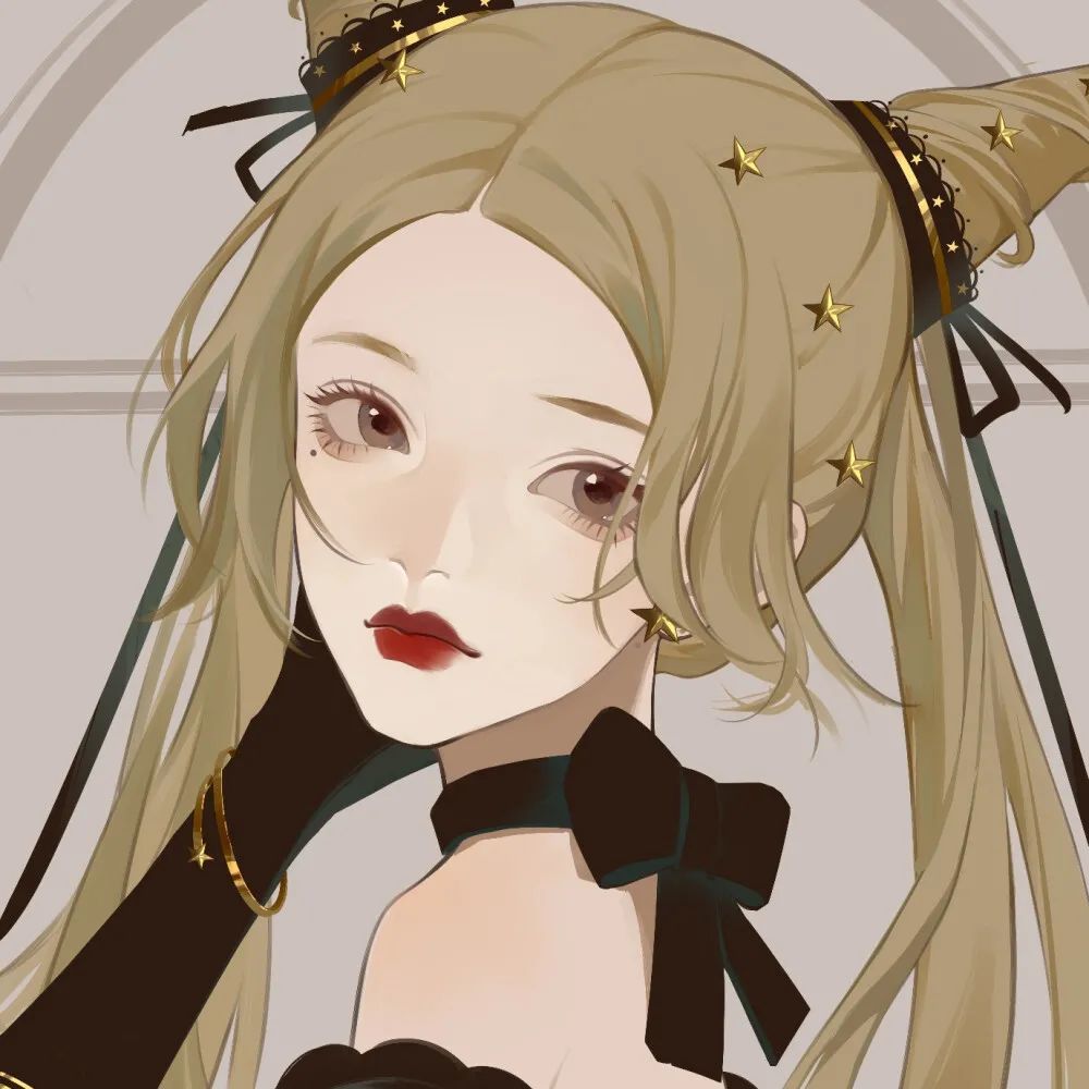 绝绝子手绘女生头像