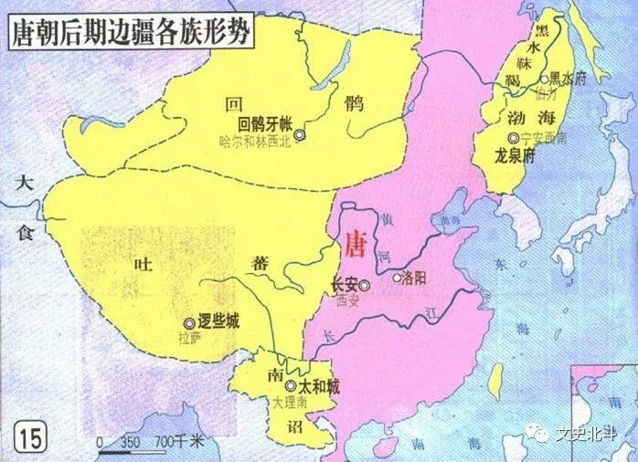 732年,大武艺和契丹联合进攻河北,唐朝则联合新罗,室韦,黑水靺鞨来战