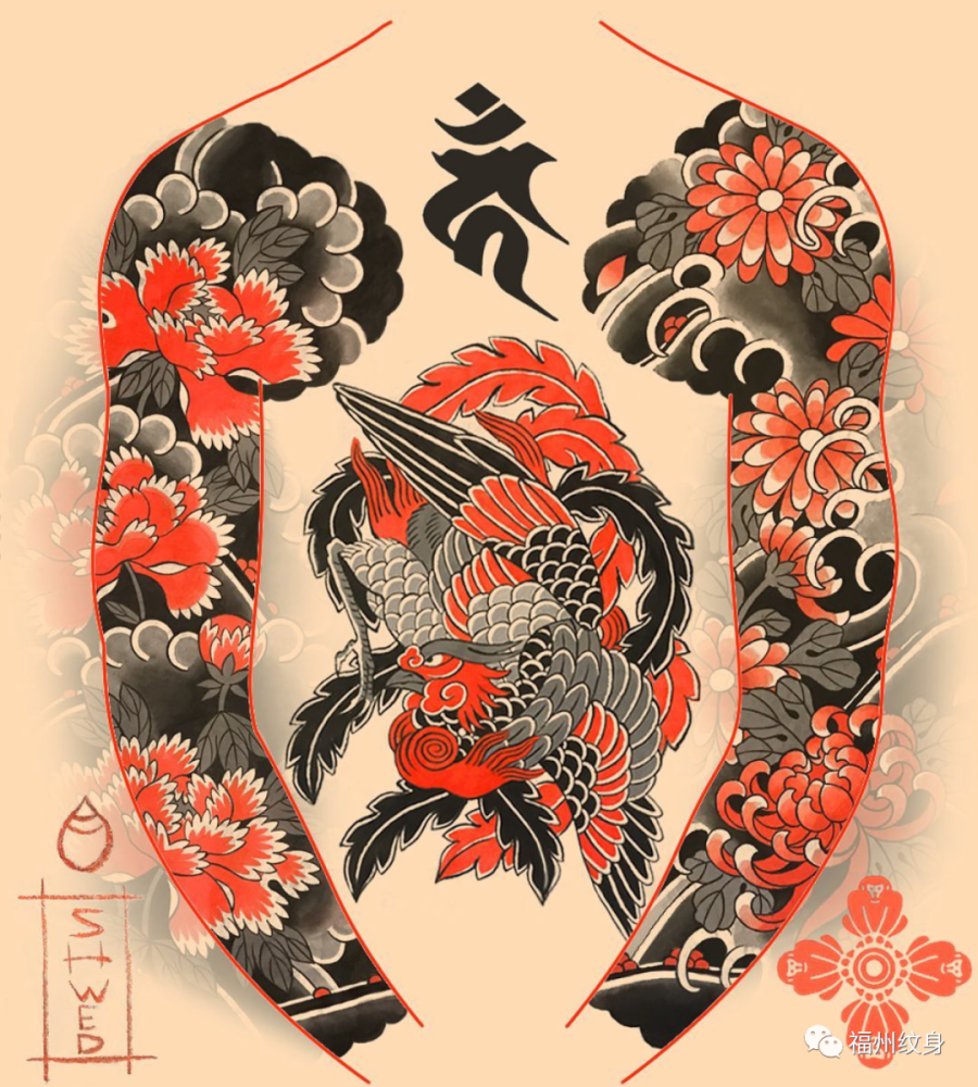 高清传统日式纹身图案(6)