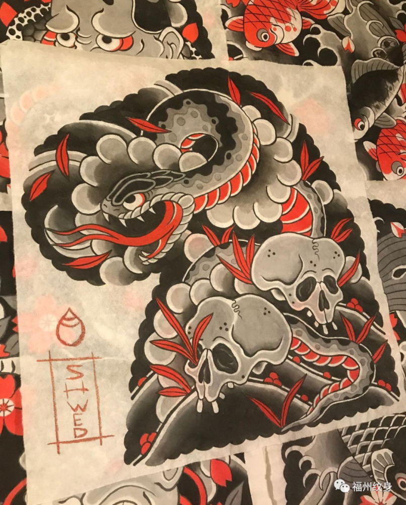 高清传统日式纹身图案6