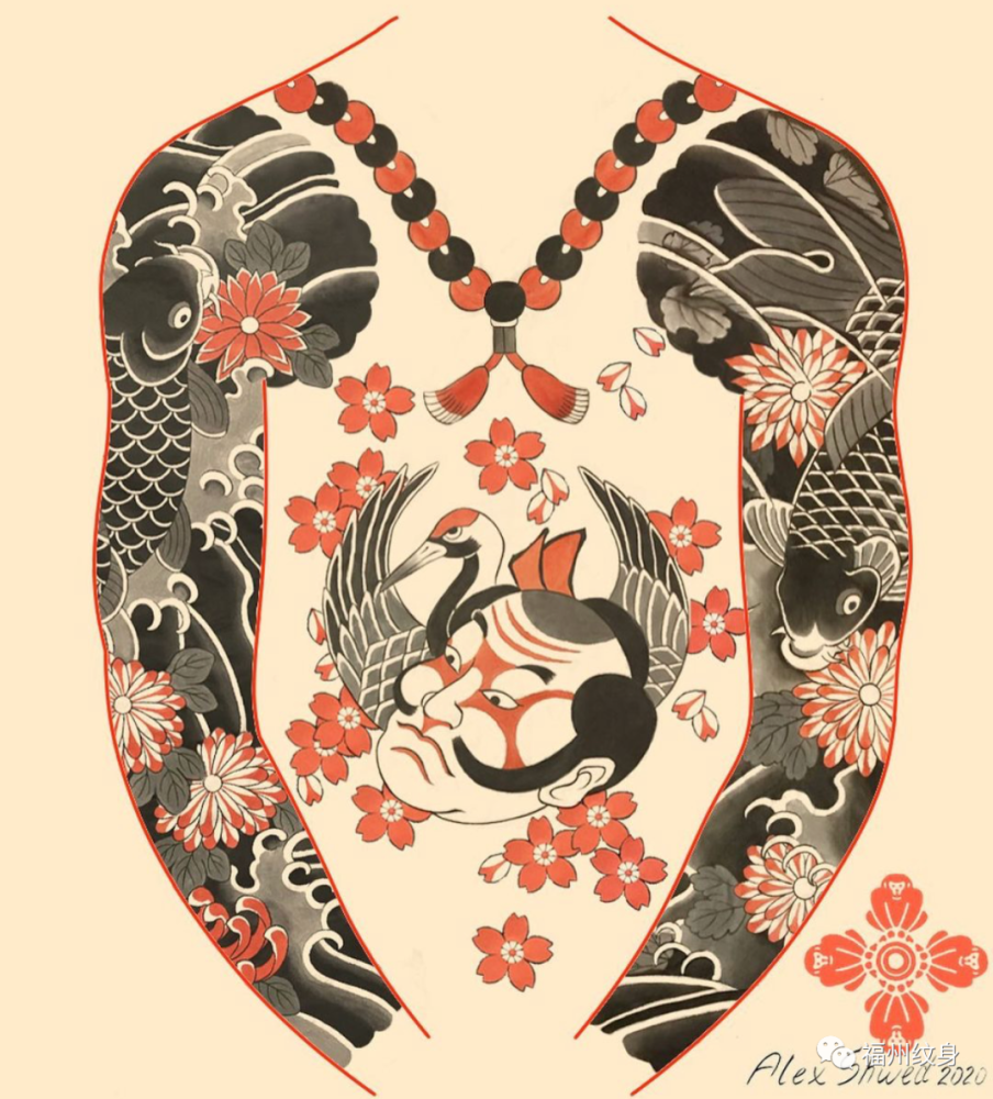 高清传统日式纹身图案(6)