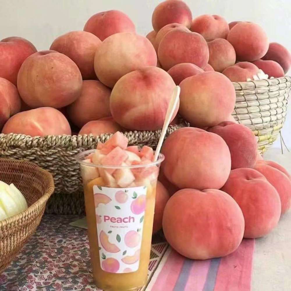 桃子背景图这个夏天也是桃子味的
