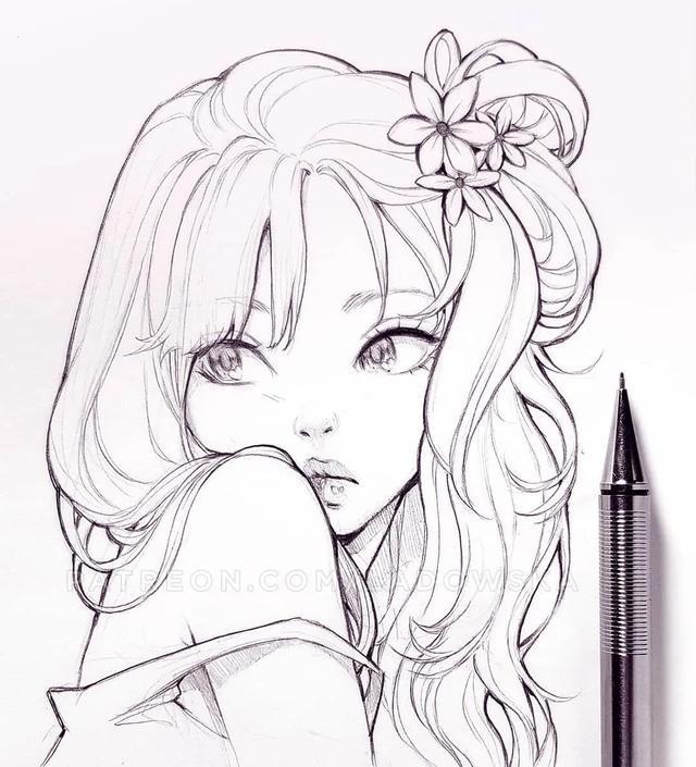 太萌了吧!这位超人气大神画漂亮的动漫少女,值得拥有