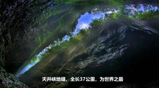 天坑地缝景区为国家级重点风景名胜区.