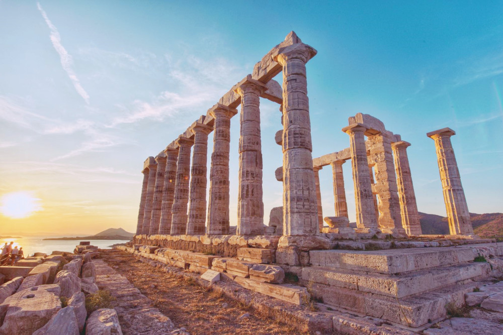 海神波塞冬神庙:屹立在爱琴海悬崖边上,是古希腊残缺的信仰召唤