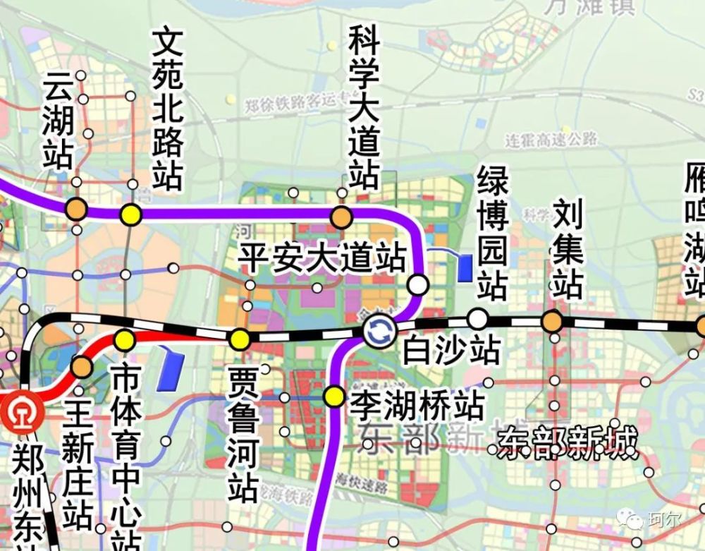 具体到郑东新区白沙组团科学谷轨道交通,结合日前《郑州市城市轨道