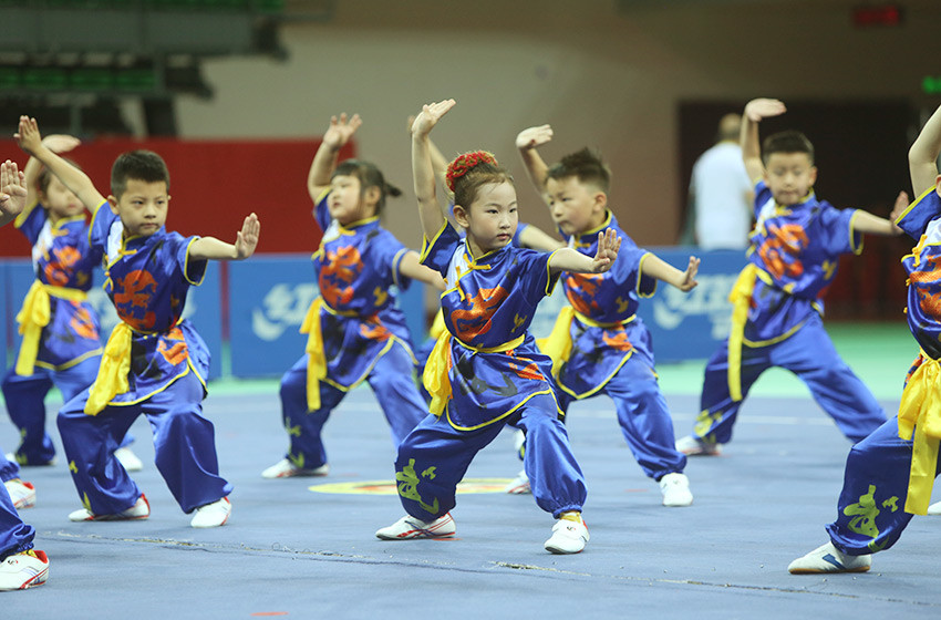 首届天津市幼儿武术比赛开赛