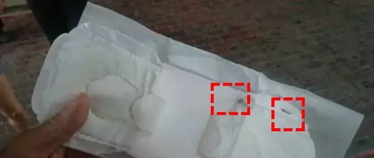 2016年,河南,又有一卫生巾发现虫卵.