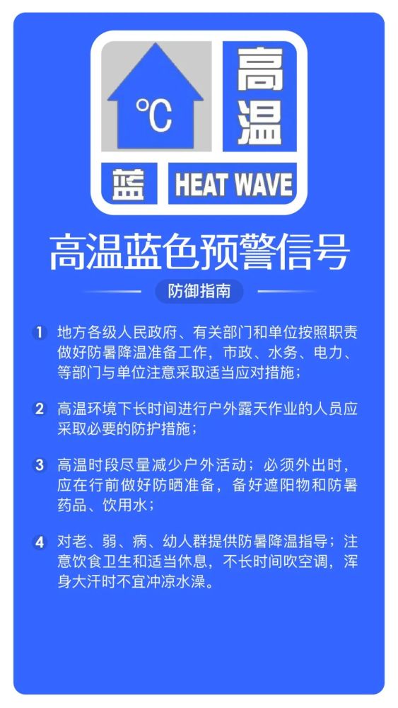 左侧二维码关注 发现平谷的新鲜事儿 高温蓝色预警信号发布