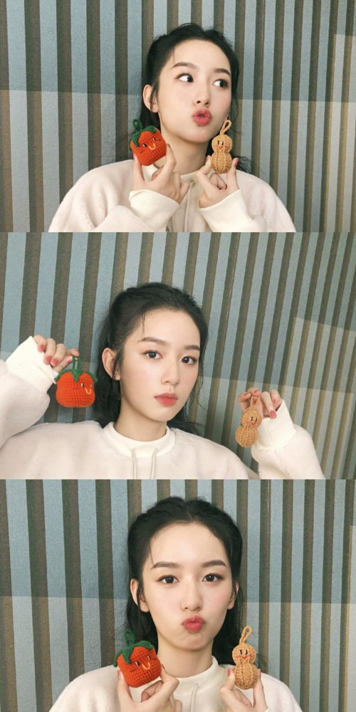 周也壁纸|笑起来是甜妹,不笑就是冷脸美女!女鹅也太美了