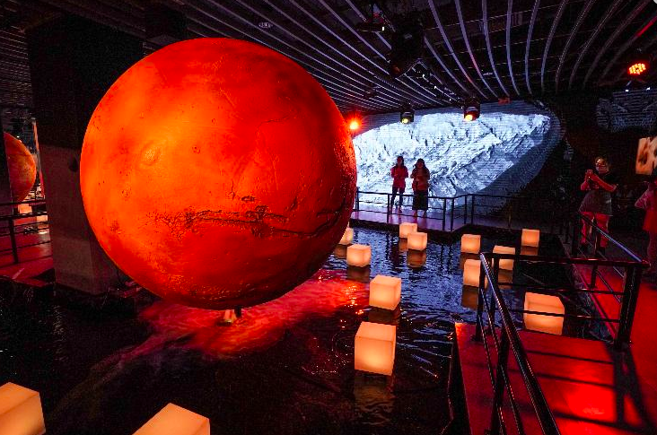 沉浸式科学艺术展带你"探秘"火星,地点在中华世纪坛地下一层展厅