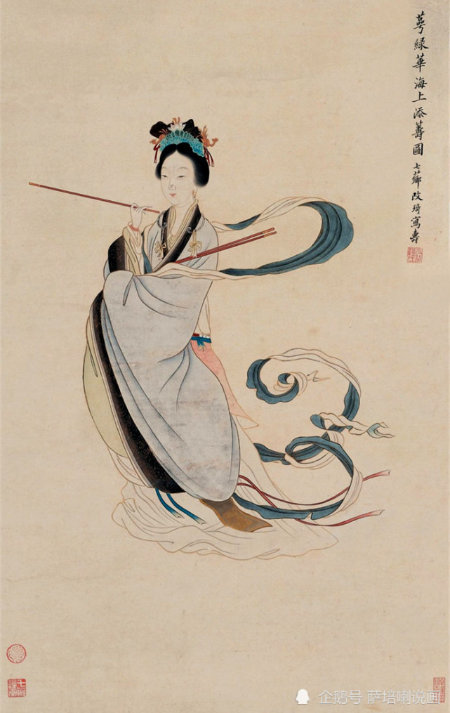 纤细清雅,开创"改派"仕女画风,清代画家改琦