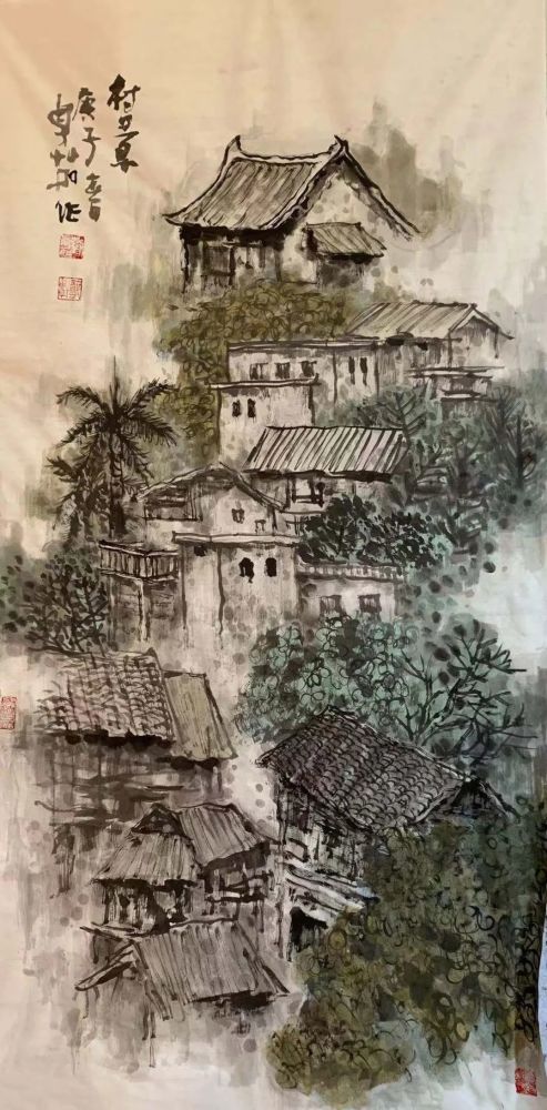 百年华诞 举国同庆‖刘卓茹山水画作品欣赏_腾讯新闻