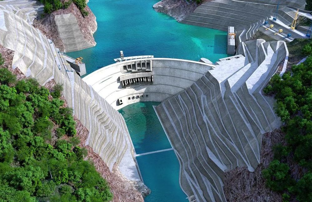 三维地图看金沙江上的白鹤滩水电站:世界第二大水电站