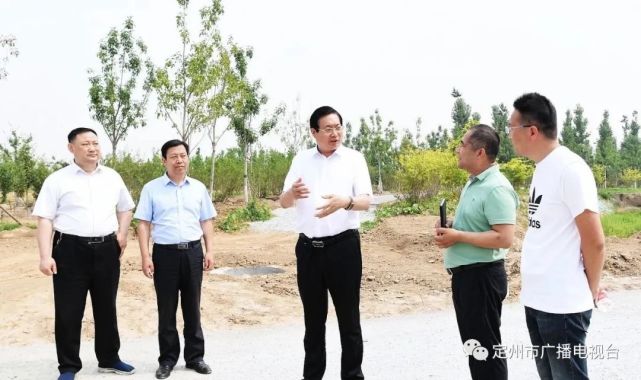 张才芳实地检查雄安郊野公园定州园建设