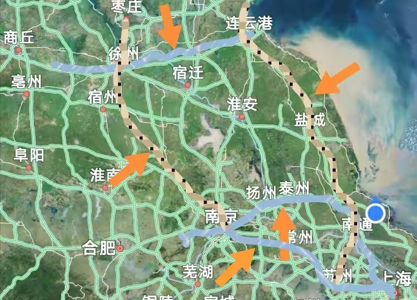 "轨道上的江苏"将建成六纵六横干线高铁网,六纵六横指哪些线路