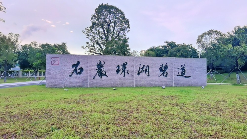 深圳宝安石岩湖湿地公园,石岩环湖碧道,地方很大,风景