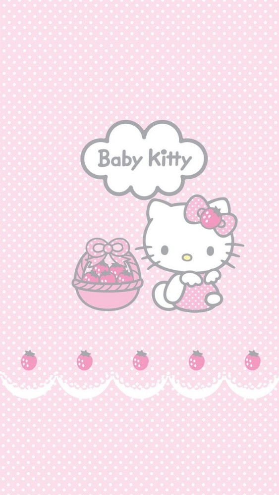 少女心爆棚的凯蒂猫hellokitty好运壁纸