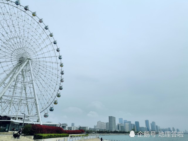 琴岛之眼,位于青岛西海岸新区的摩天轮