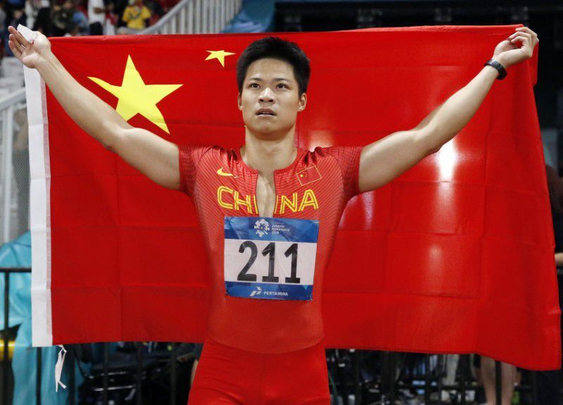 据当地媒体报道,苏炳添在绍兴东京奥运会中国田径选拔赛中以9.
