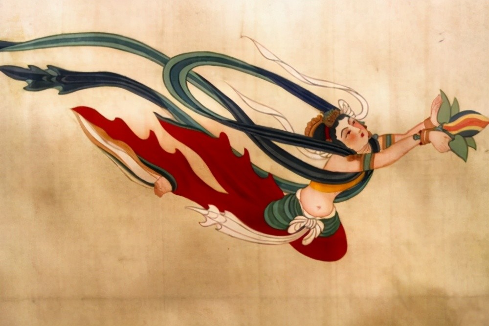 舞蹈《祈》是以敦煌壁画《飞天》为原型改编而来的,在中国古代,"飞天