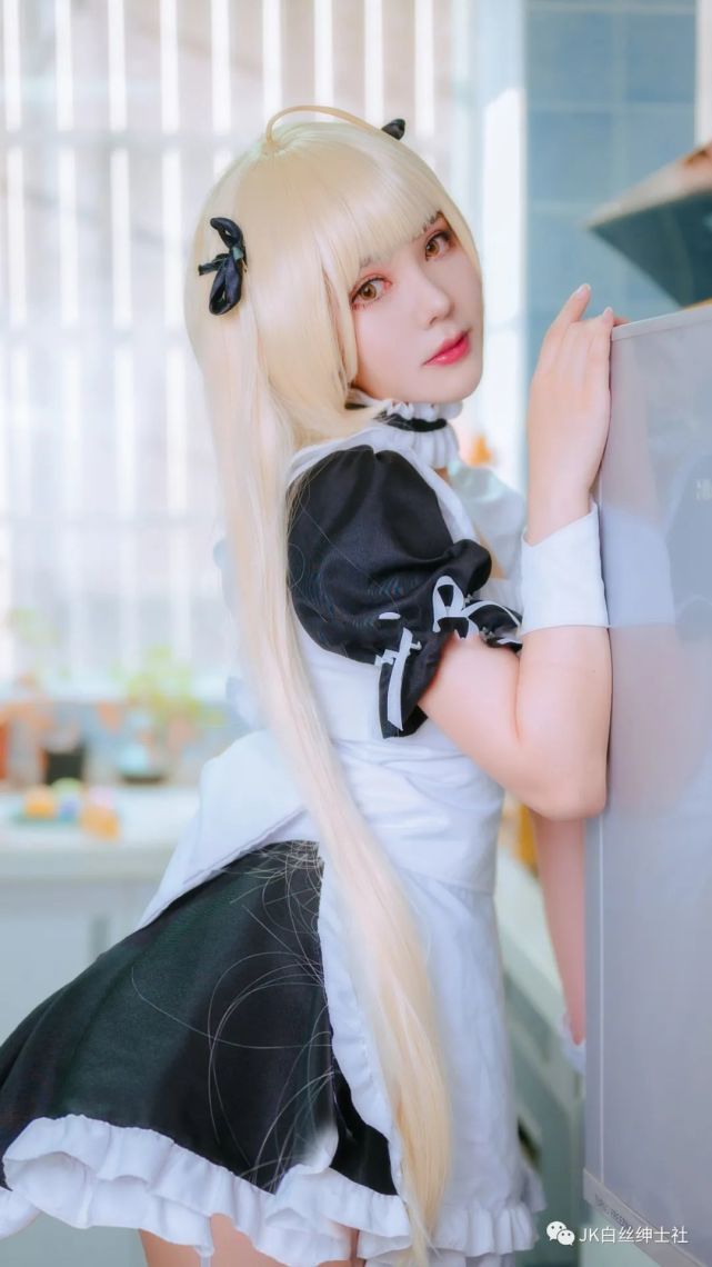 cos:穹妹女仆cos正片@敲可爱哒nico酱