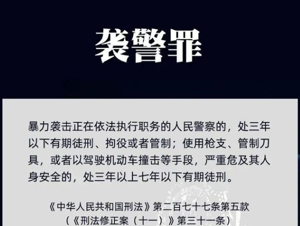 首次入刑袭警罪以身试法悔不已