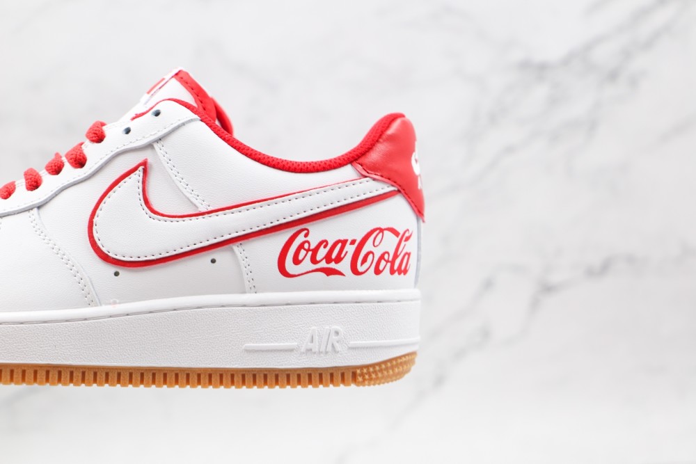 耐克nike air force 1可口可乐联名af1空军一号白红色_腾讯新闻