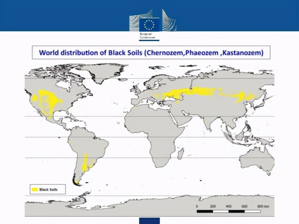 全球黑土地分布