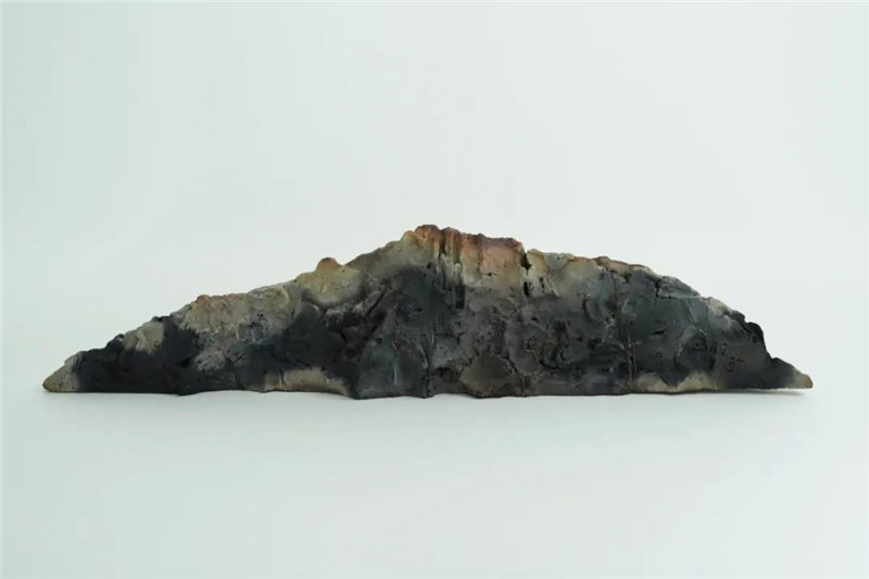 《遥远的风景,95cm x 28cm,熏陶,2017《平钵上的风景,43cm