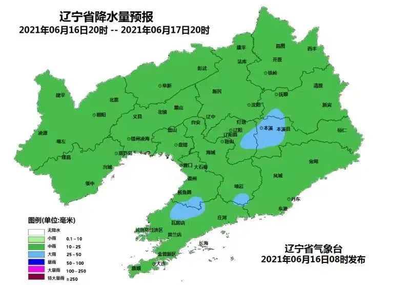 来源:@营口气象微博 另外 6月21～23日 根据气象意义的汛期定义,辽宁