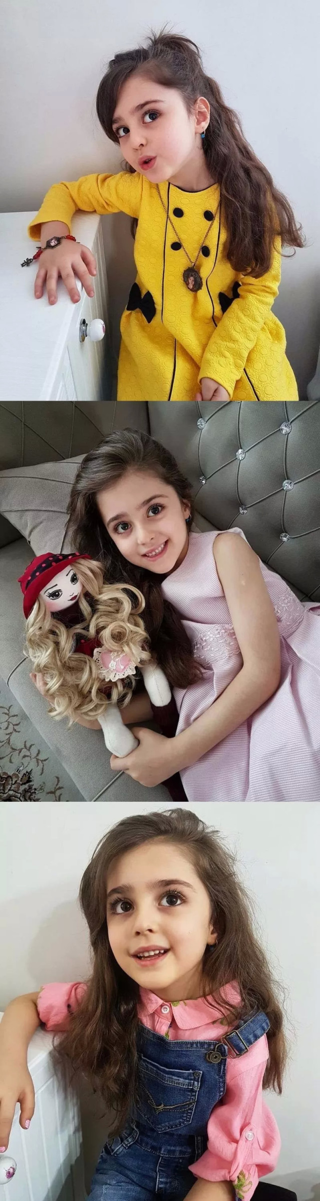 伊朗10岁"全球最美女孩"因太美,父亲辞职做贴身保镖