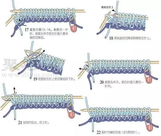 棒针基础教程,有弹性的双螺纹/单螺纹另线(别线)起针织法