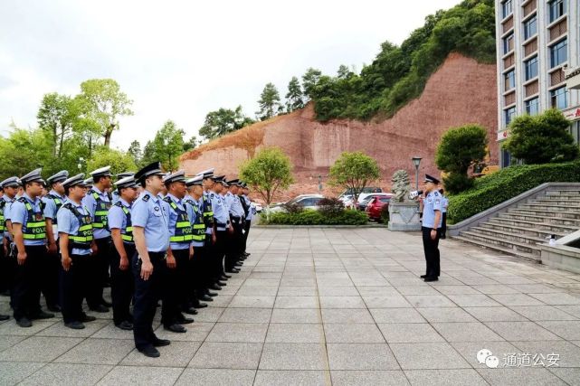 通道县公安局多警种联合开展查缉行动