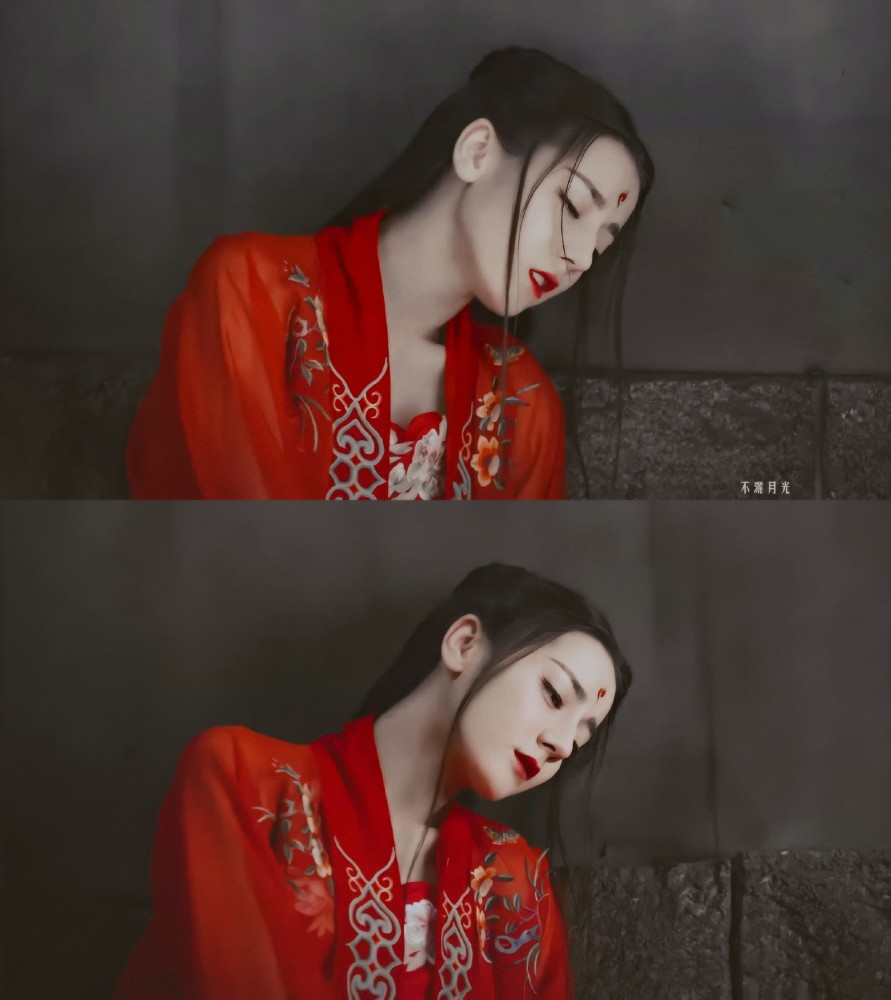 迪丽热巴的红衣古装造型,白凤九,烈如歌,狐妖小红娘,都好美啊!