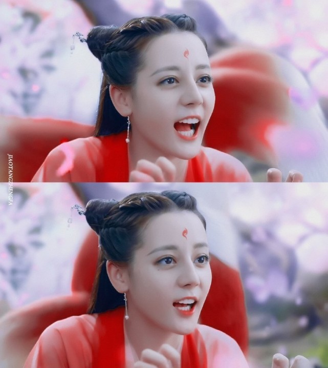 迪丽热巴的红衣古装造型,白凤九,烈如歌,狐妖小红娘,都好美啊!