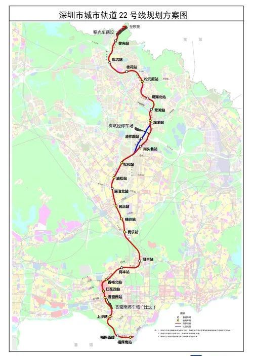深圳地铁线路图(最详细,1-33号线,附高铁与城际线路图,持续更新