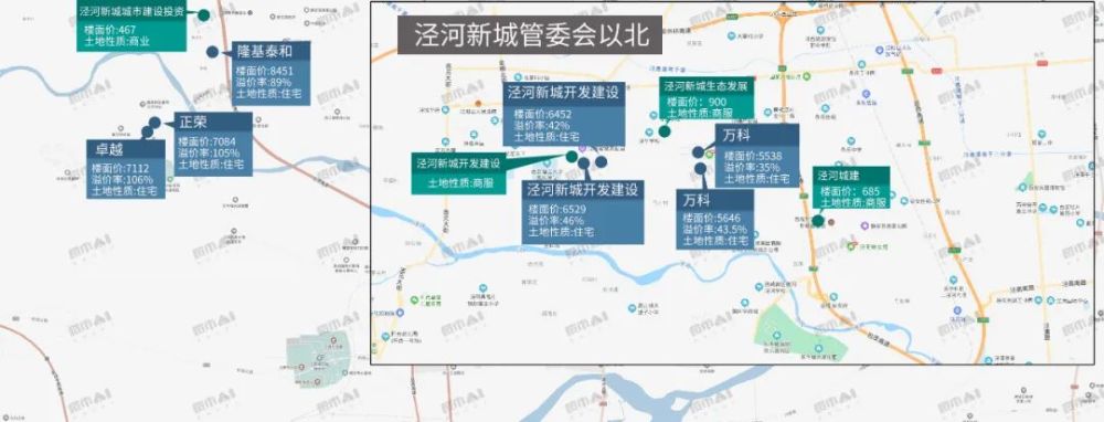 图丨2021泾河新城土拍地图