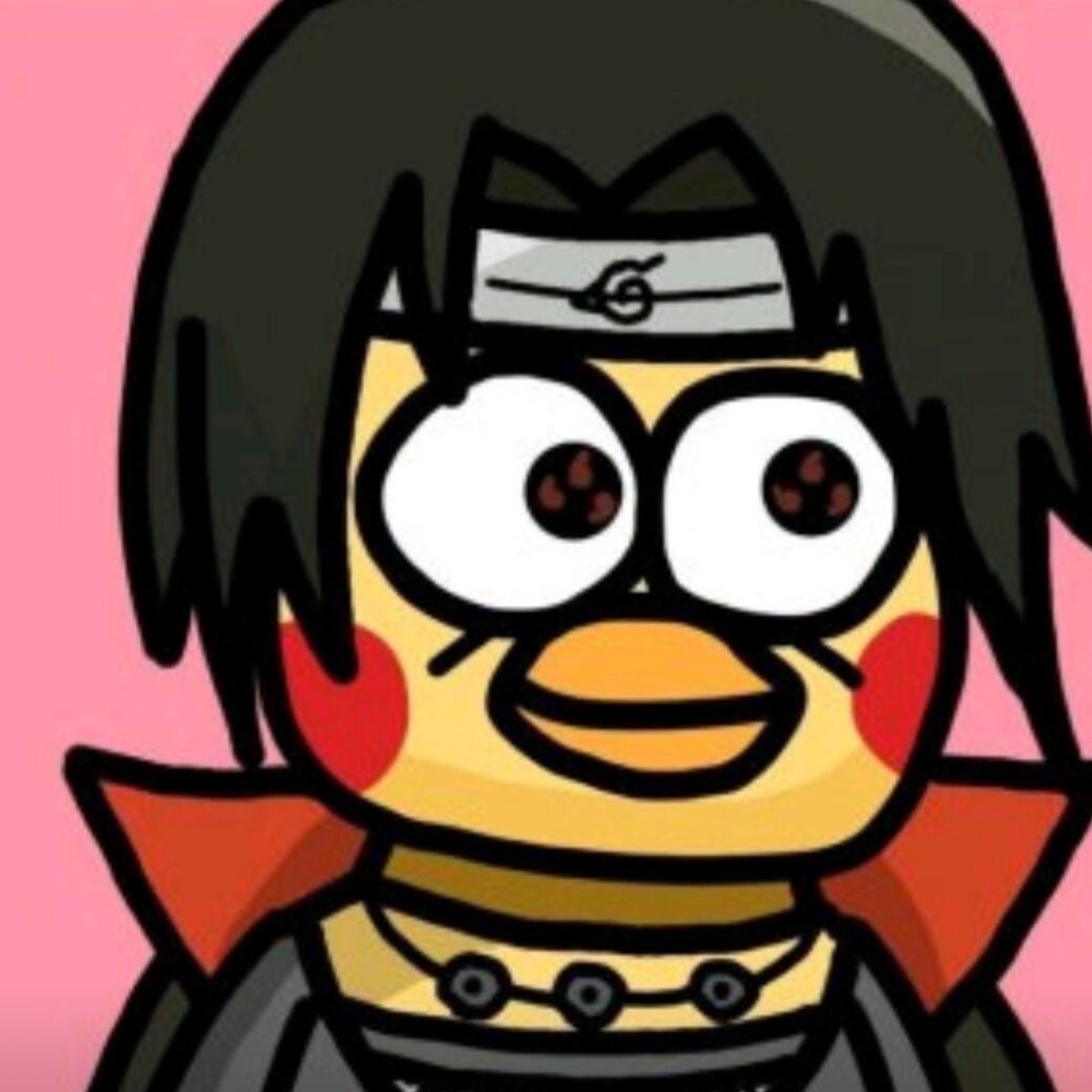 动漫头像:火影忍者宇智波斑可达鸭头像,可爱的鸭子