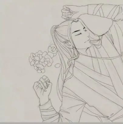 画的,再拍照传到电脑上勾线,勾线用的老师ps中的勾线笔(加群找顾问要)