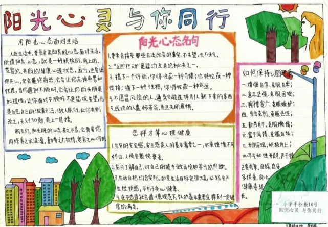 学校:西安市高陵区城关小学 作品名称:《阳光心灵,与你同行》