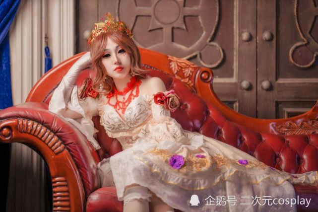 第五人格67红夫人赤宴cos高贵柔美眼神竟摄人心魄