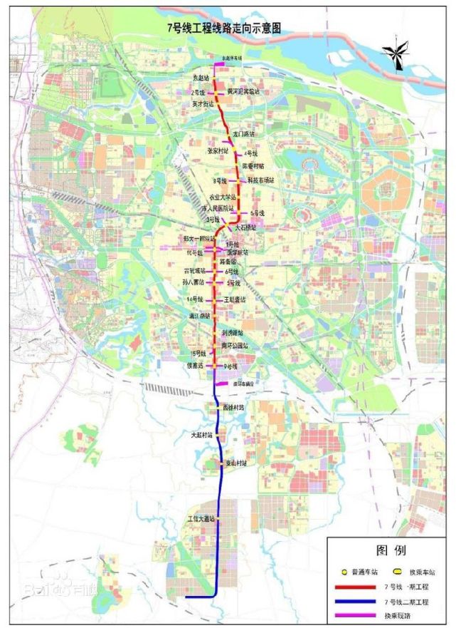 郑州地铁7号线北延至黄河国家博物馆,今年7月底开工建设